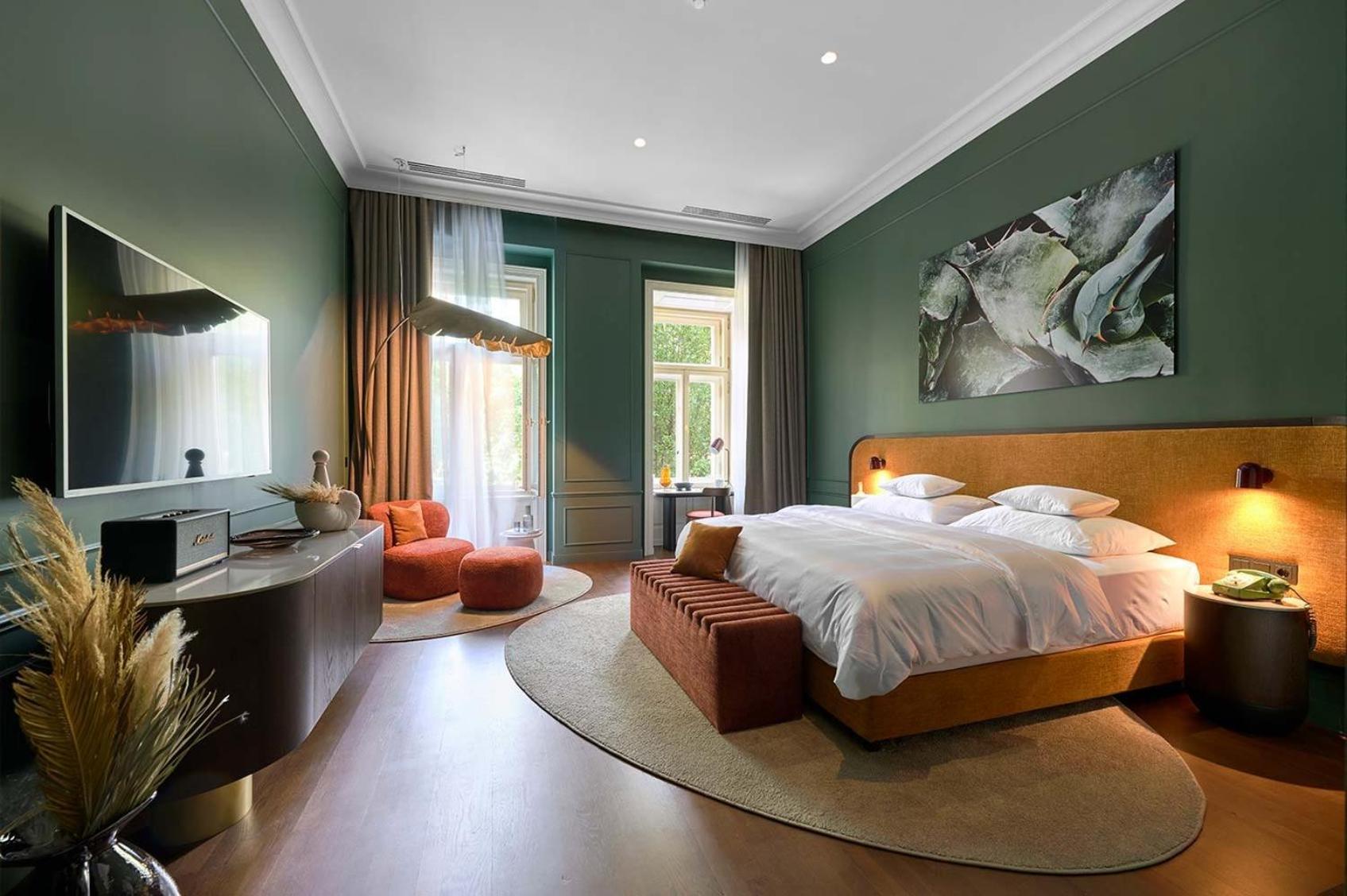 Verno House Budapest, Vignette Collection By Ihg Ngoại thất bức ảnh A bedroom at the hotel